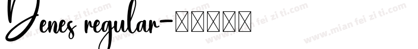 Denes regular字体转换